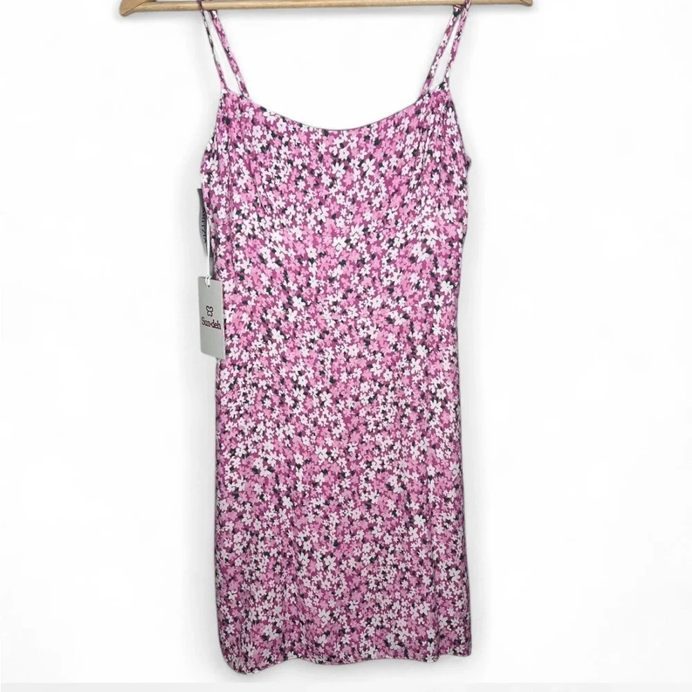 NWT Aritzia Pink Floral Dress - Picture 1 of 8